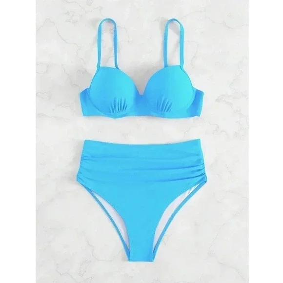 Ocean Blues Push Up Bikini Swimsuit